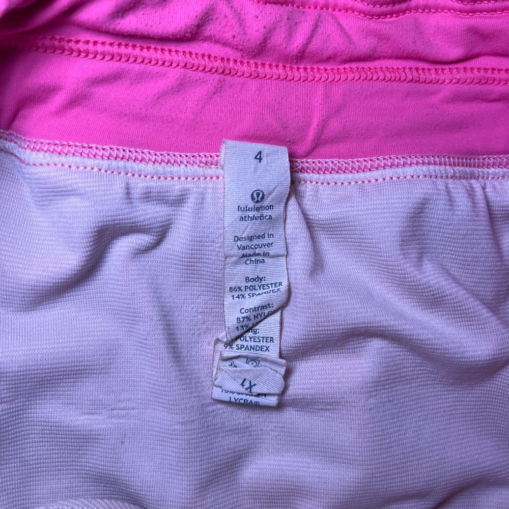 Lululemon Run Breeze Pink Shorts - Picture 3 of 4